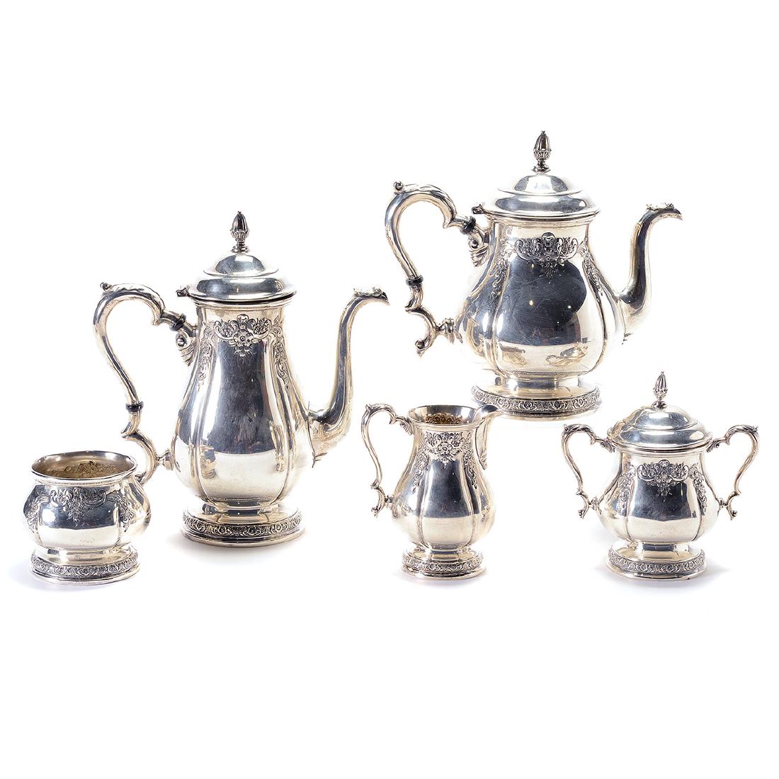 Prelude International Sterling Silver Five Piece Tea (1 of 6)