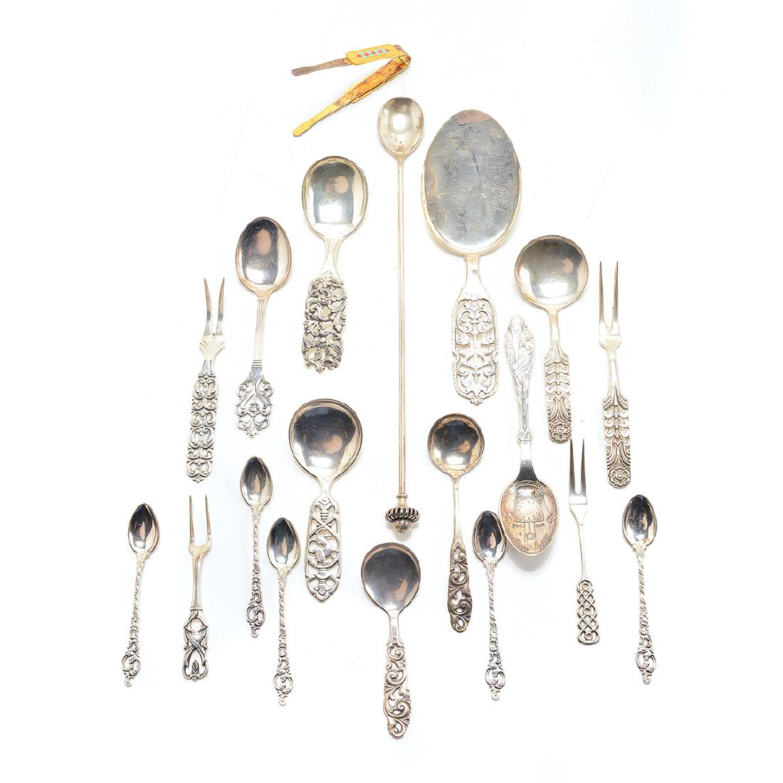 Collection of Continental 830 Standard Silver Flatware (1 of 8)