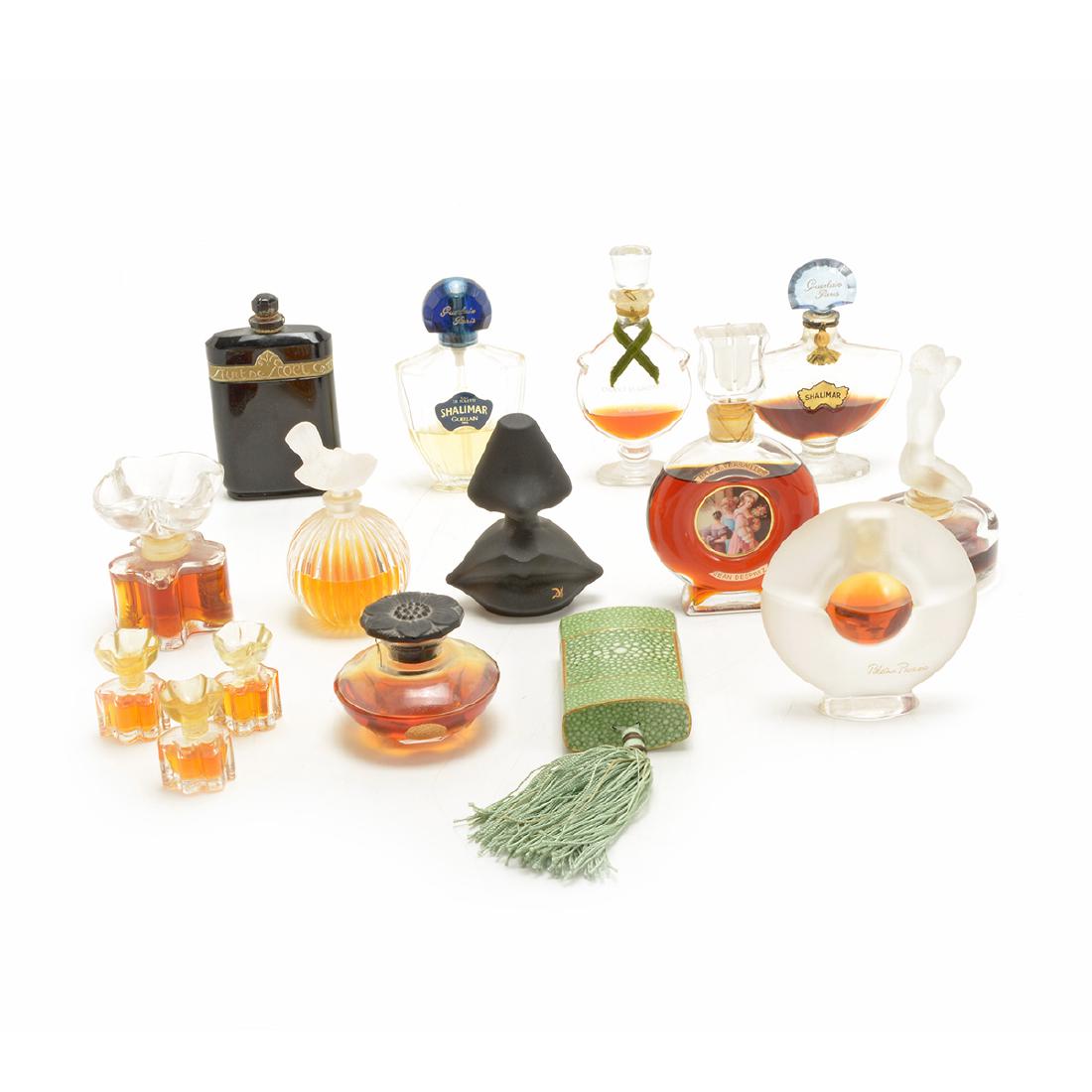 Collection of French Glass and Crystal Perfume Bottles (1 of 6)