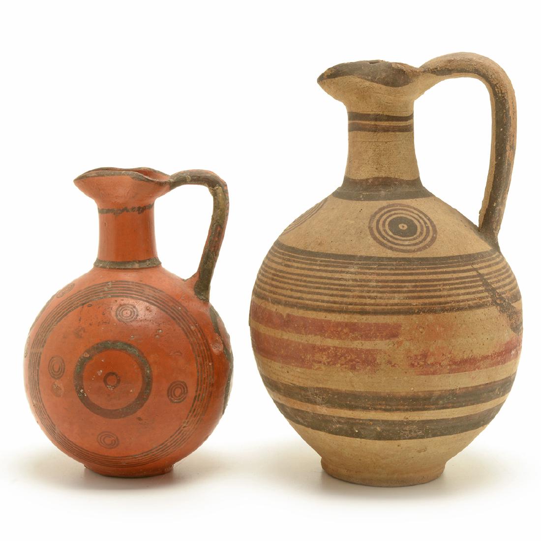 Two Cypriot Pottery Jugs, c.a. 8th - 6th Century B.C. (1 of 10)