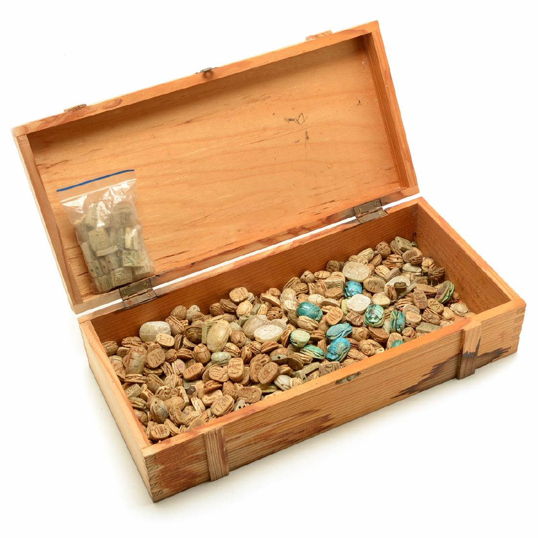 Collection of Egyptian Stone and Faience Amulets (1 of 7)