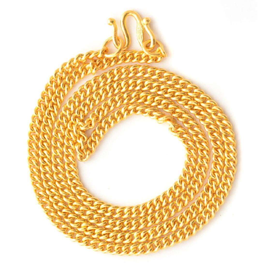 24k Yellow Gold Neck Chain. (1 of 4)