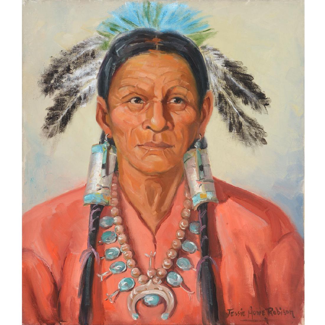 Jessie Howe Robison "Portrait of a Native American (1 of 4)
