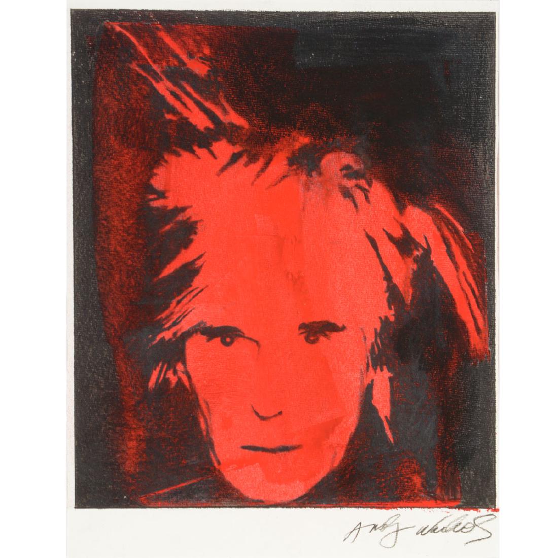 After Andy Warhol "Fright Wig Red" silkscreen (1 of 5)