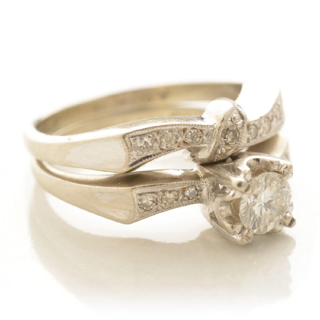 Diamond, 14k White Gold Ring Set. (1 of 6)