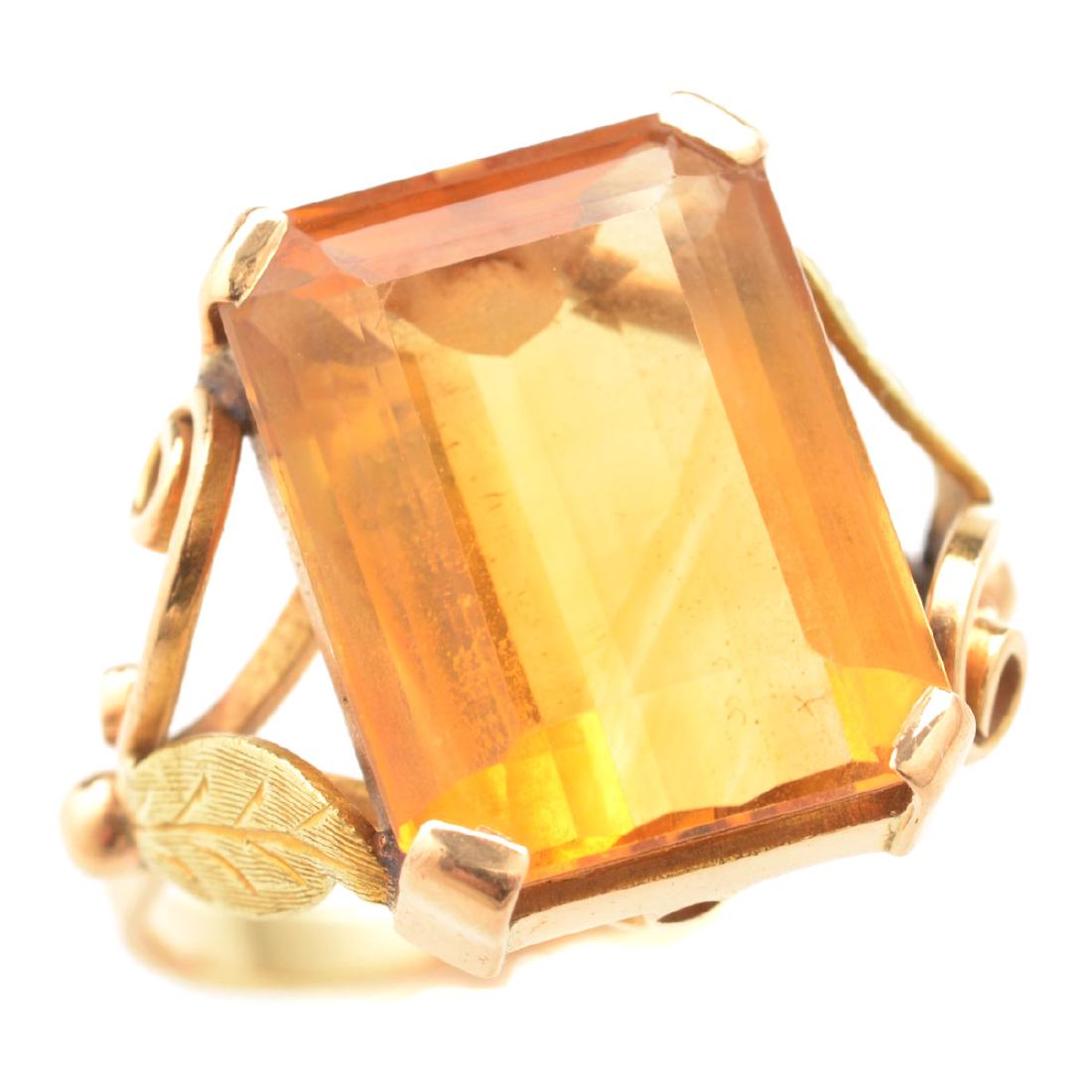 Citrine, 14k Gold Ring. (1 of 4)