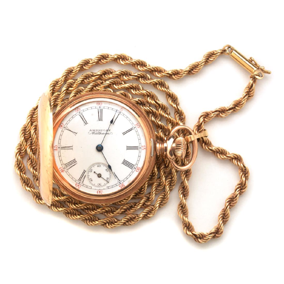 Ladies American Waltham Diamond, 14k Yellow Gold (1 of 5)