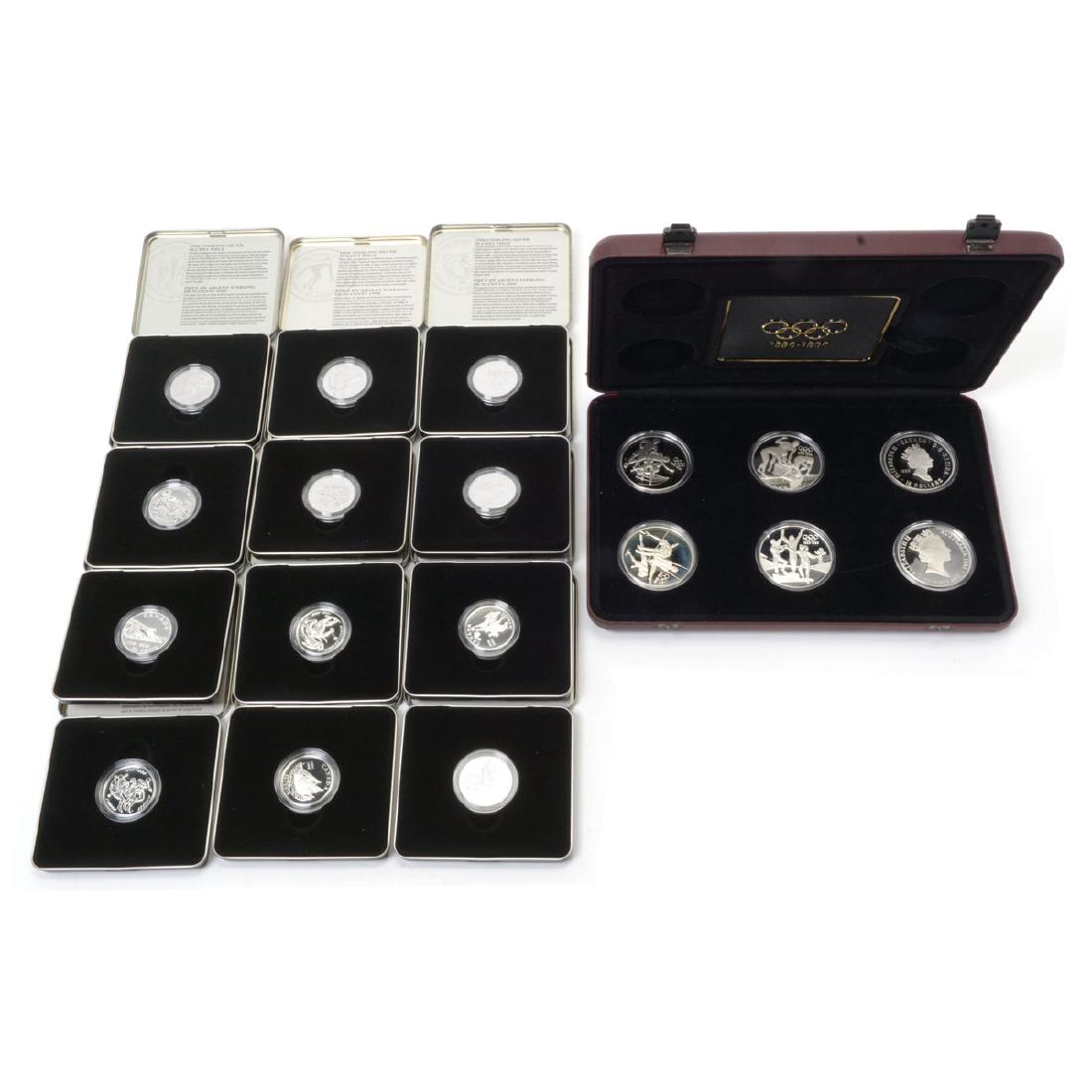 Royal Canadian Mint Collection of Silver Olympic Games (1 of 8)