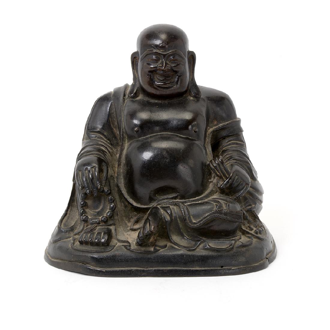 Cast Bronze Figure of Budai, Late Ming/Early Qing (1 of 8)