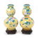 Pr of Canton Enamel Double Gourd Vases, 18th/19th C.