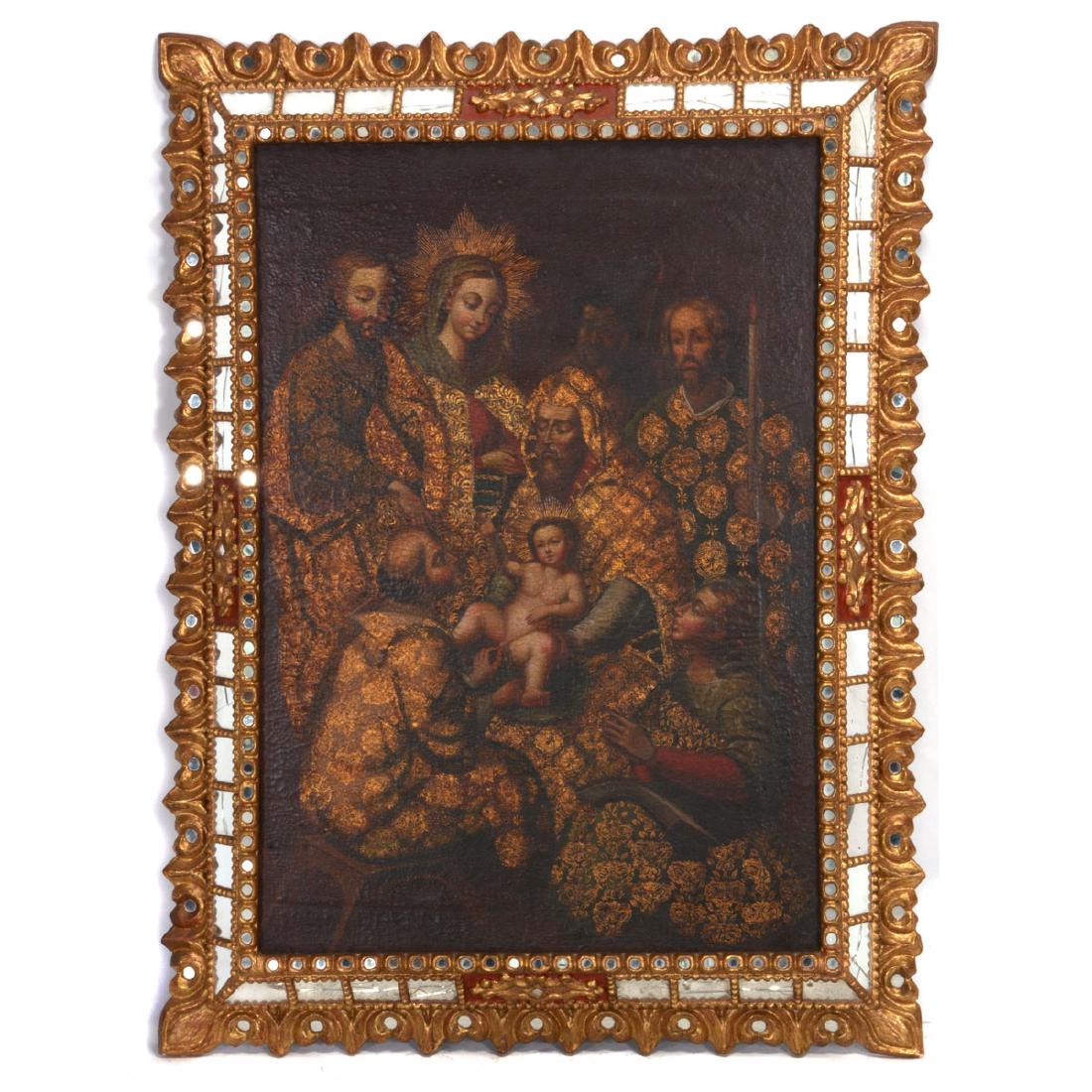 Spanish Colonial School "The Circumcision of Christ" (1 of 8)