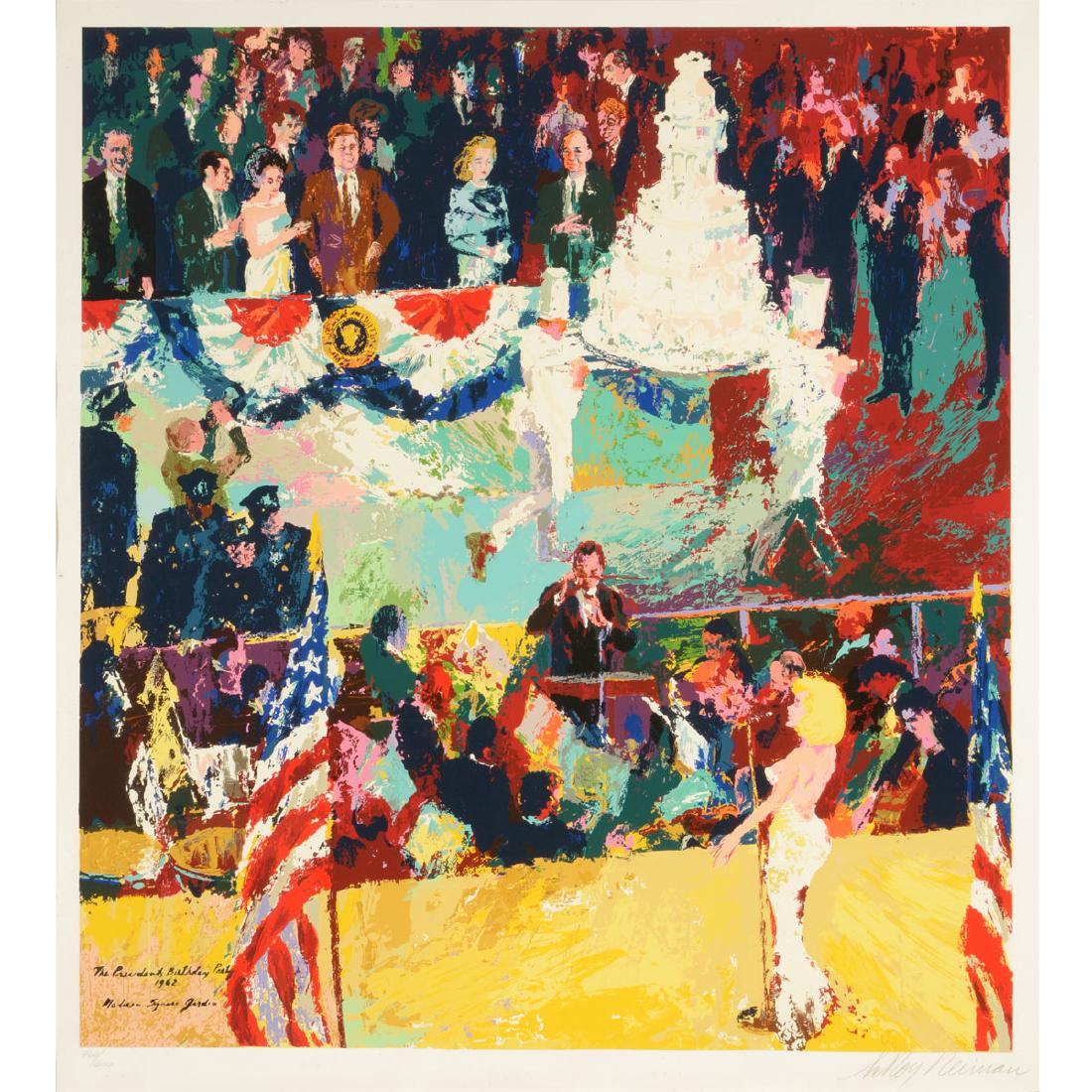 Leroy Neiman "The Presidents Birthday 1962" silkscreen (1 of 6)