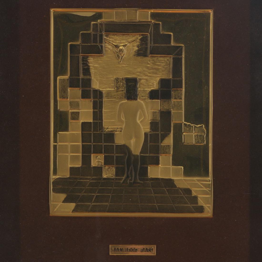 Salvador Dali "Lincoln in Dalivision" framed gold (1 of 5)