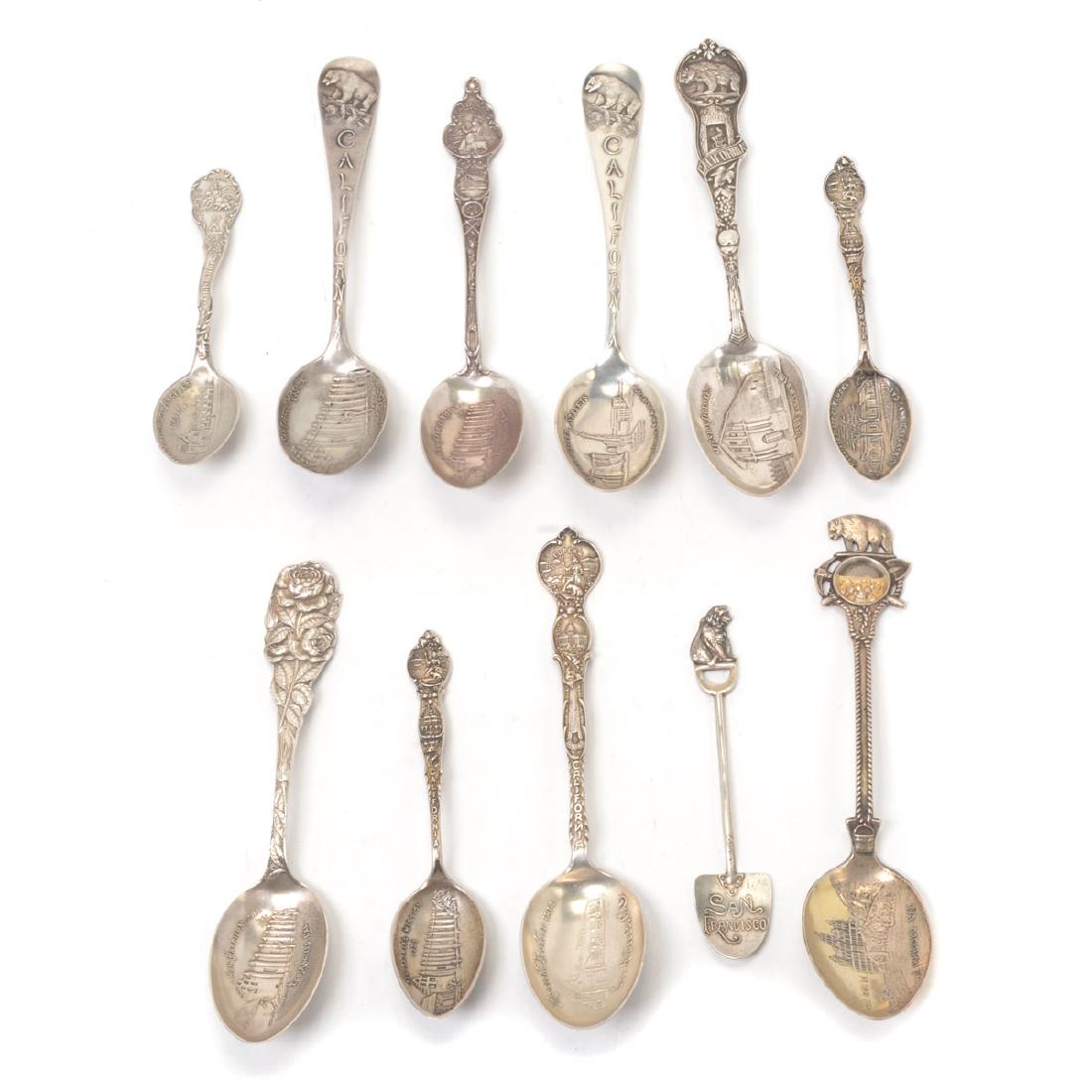 Collection of Sterling California Souvenir Spoons (1 of 4)