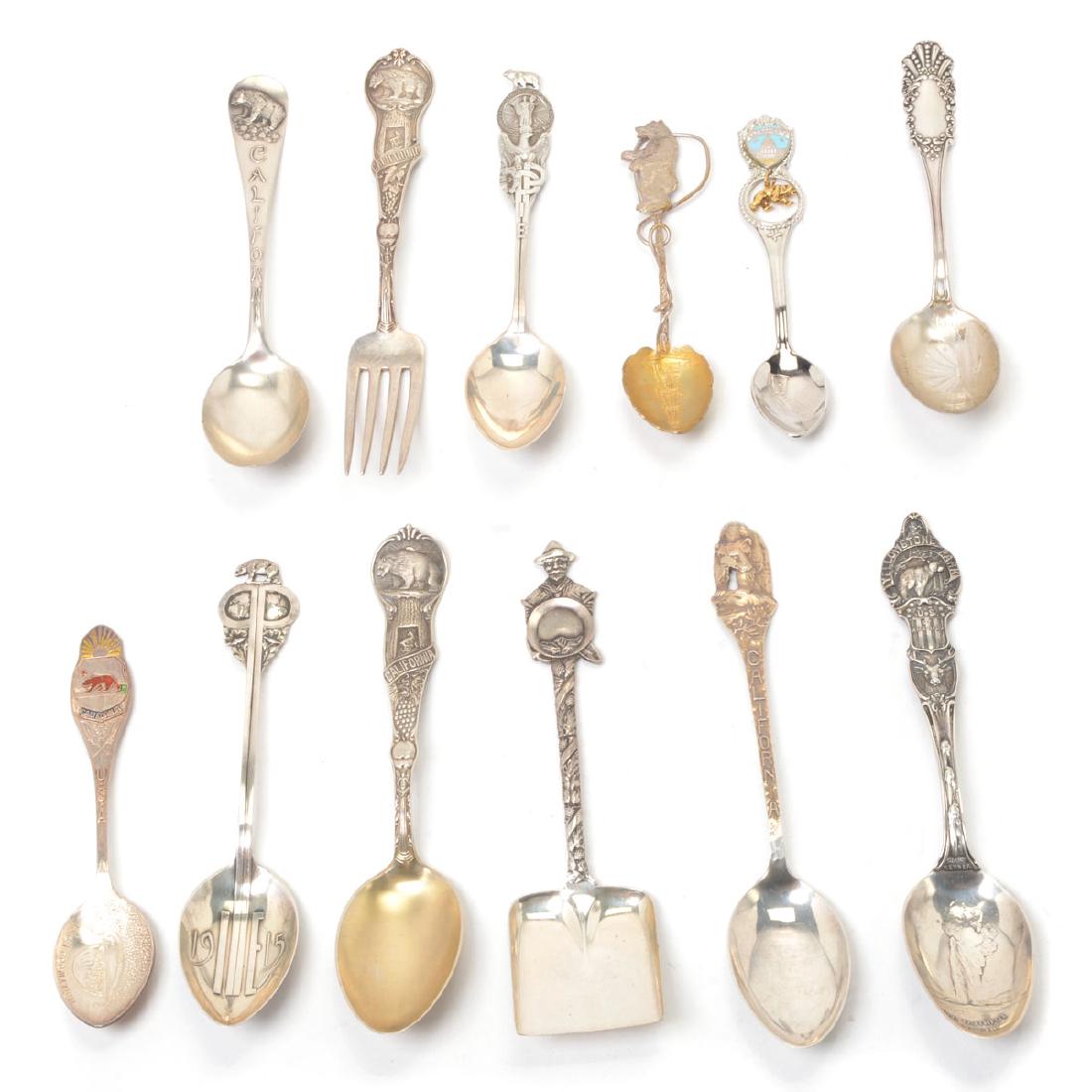 California and Yellow Stone Sterling Souvenir Spoons (1 of 4)