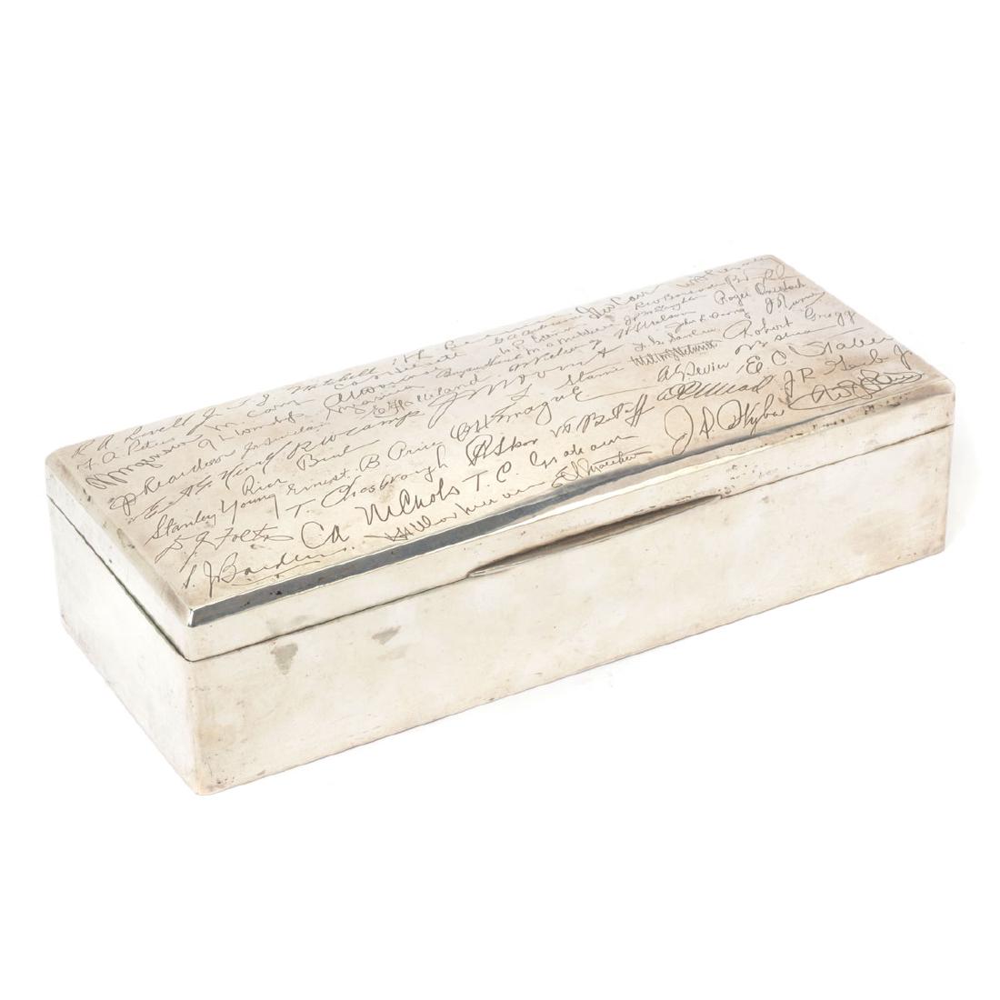 Chinese Export Sterling Silver Mounted Presentation Box (1 of 6)