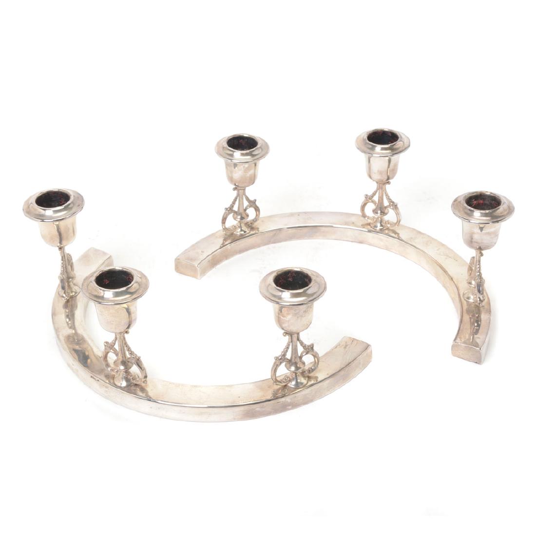 Pair of J. Wagner & Sons Demilune Candlestick Holders (1 of 5)