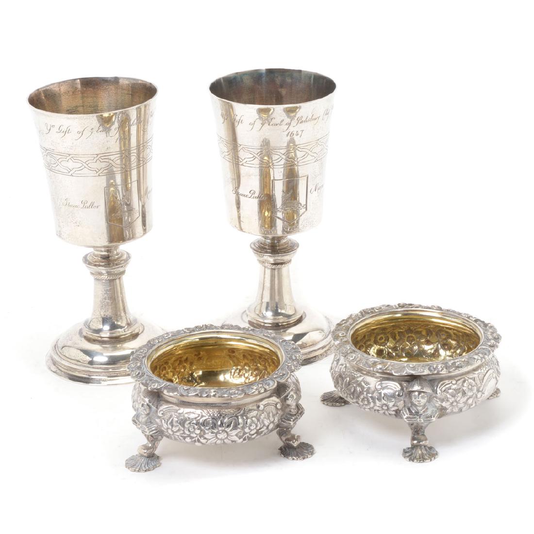 Four English Sterling Table Articles (1 of 8)