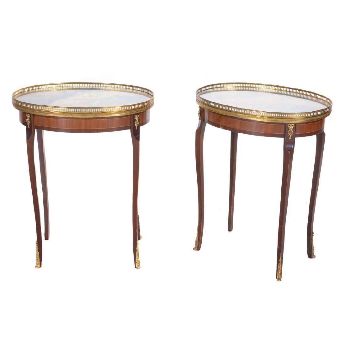 Pair of Louis XVI Style Vernis Martin Style Tables de (1 of 7)