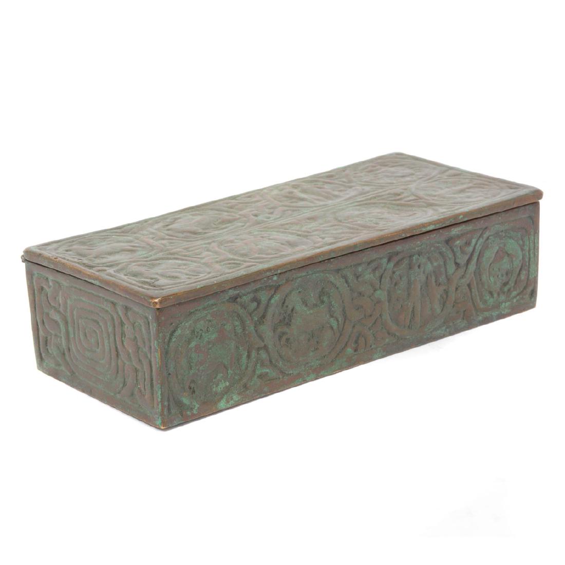 Tiffany Studios Zodiac Patinated Bronze Cigarette Box (1 of 7)