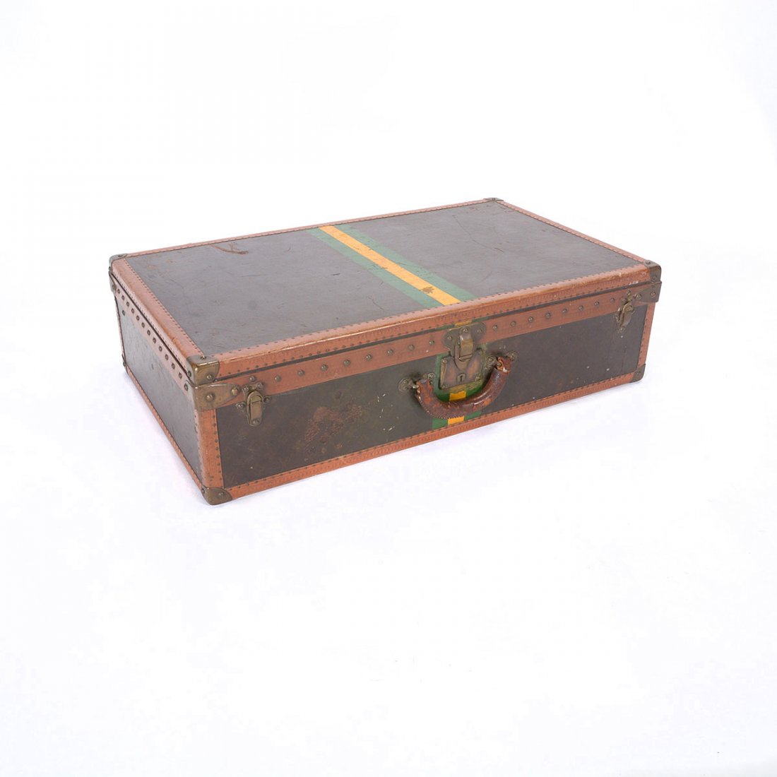 Vintage Graduated Set of Two Louis Vuitton Suitcases, (1 of 10)