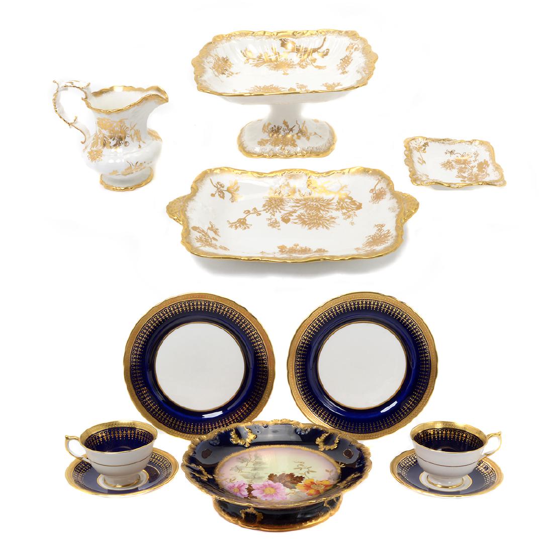 Royal Aynsley Cobalt Blue Tea Set with Four Hammersley (1 of 7)