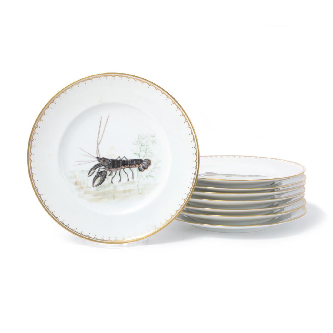 Suite of Eight Bing & Grondahl Hand Painted Porcelain (1 of 8)