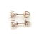 Pair of Diamond, 14k White Gold Stud Earrings. - 3