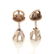 Pair of Diamond, 14k White Gold Stud Earrings. - 4