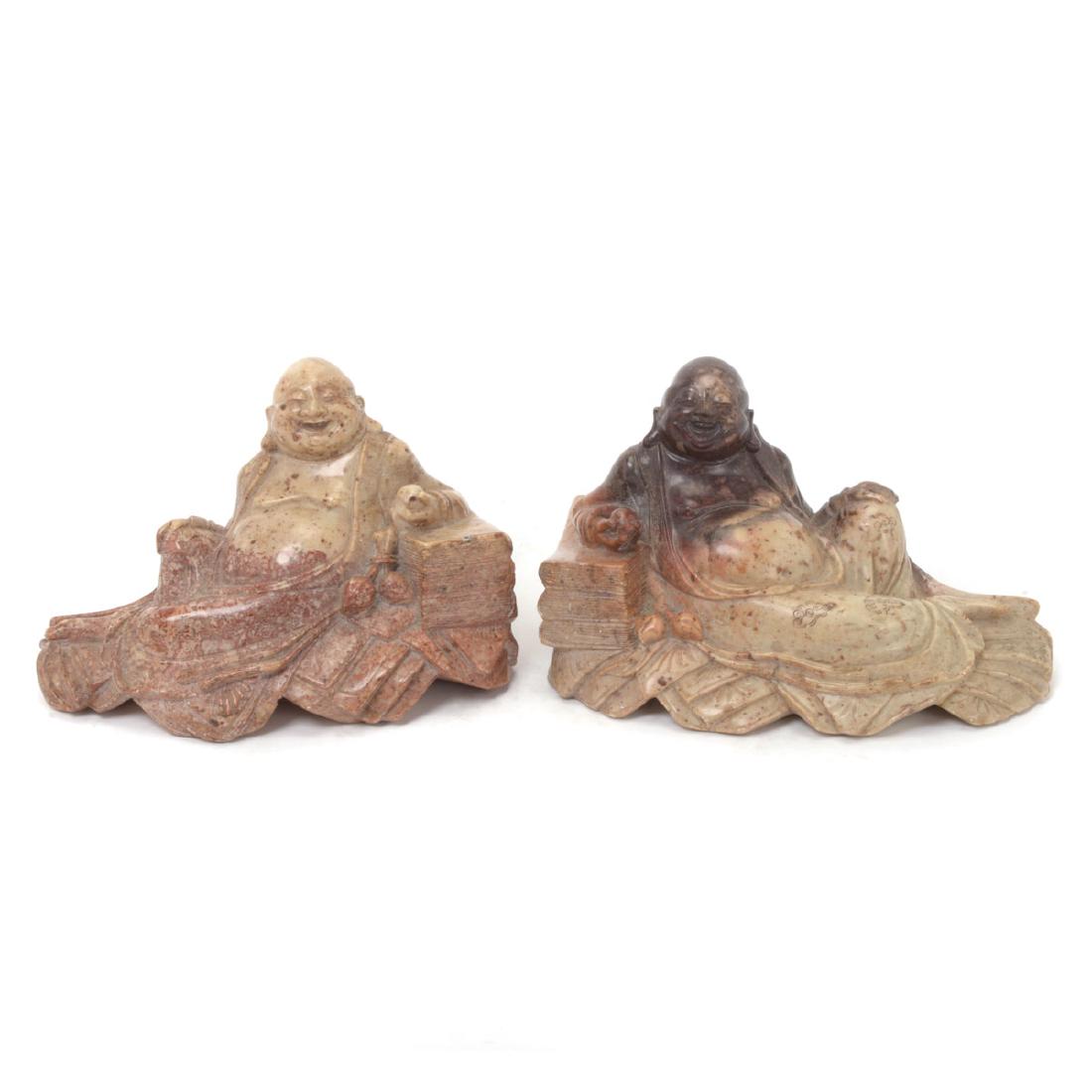 Pair of Soapstone Figural Bookends, Republic Period (1 of 6)