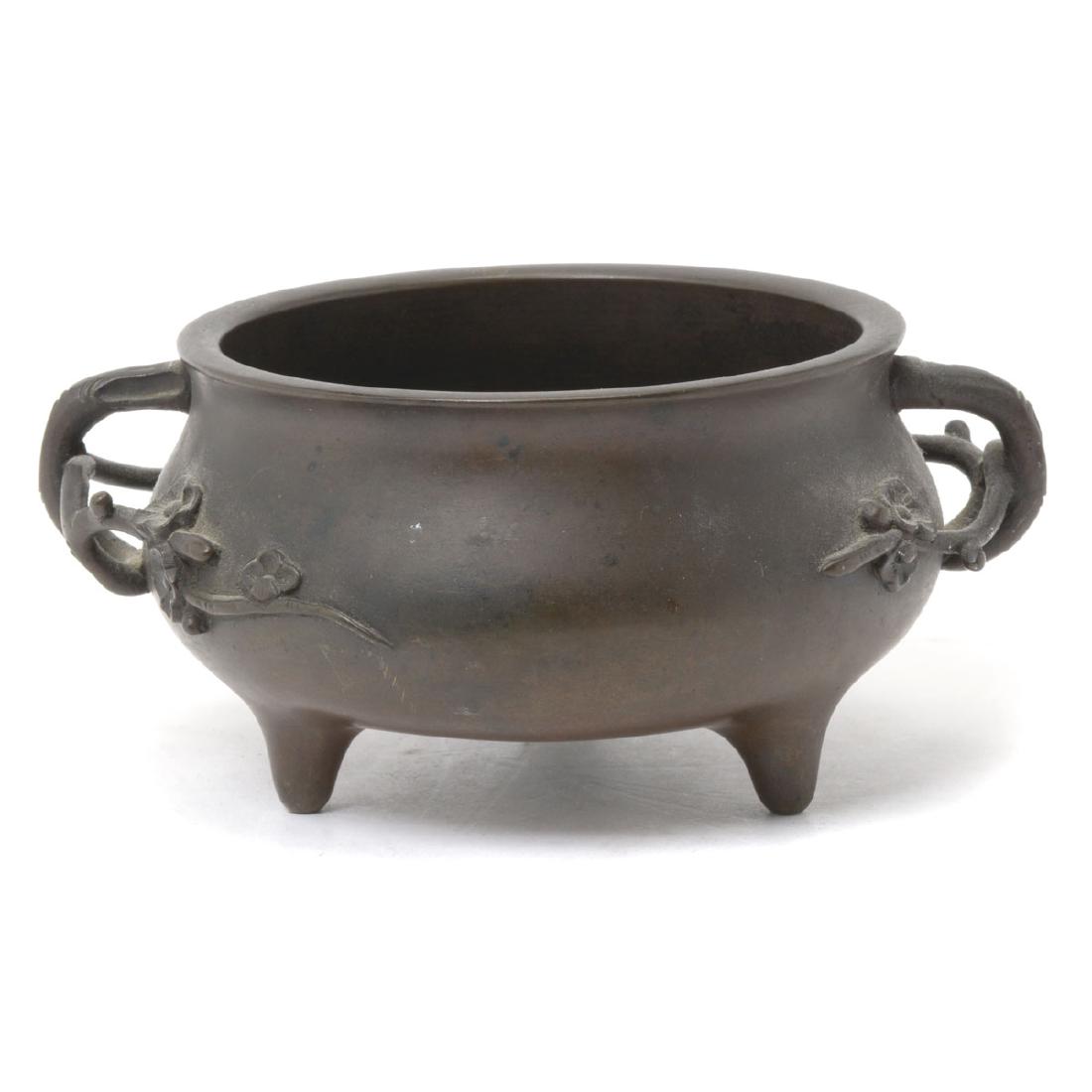 Small Bronze Tripod Censer, Qing Dynasty (1 of 6)
