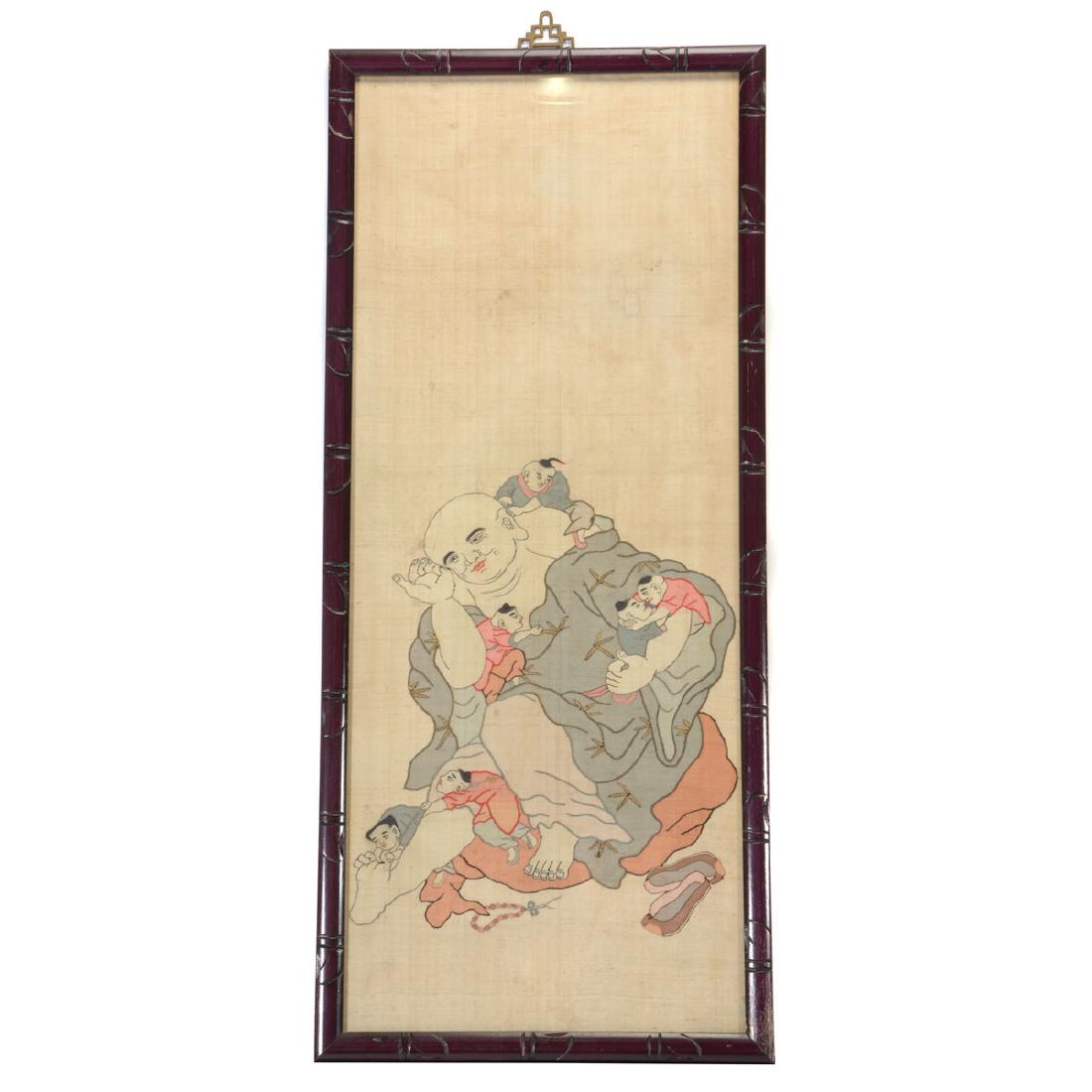 Kesi Woven Figural Panel, Late 19th/Early 20th C. (1 of 5)