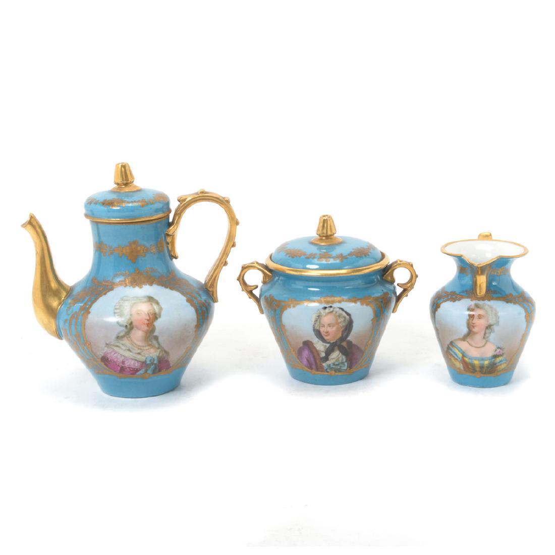 Sevres Style Porcelain Tea Set (1 of 8)