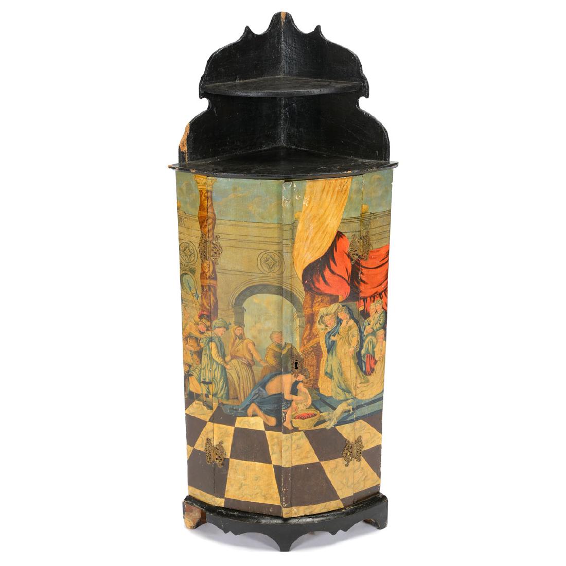 Dutch Baroque Style Corner Cabinet, 19th Century (1 of 5)