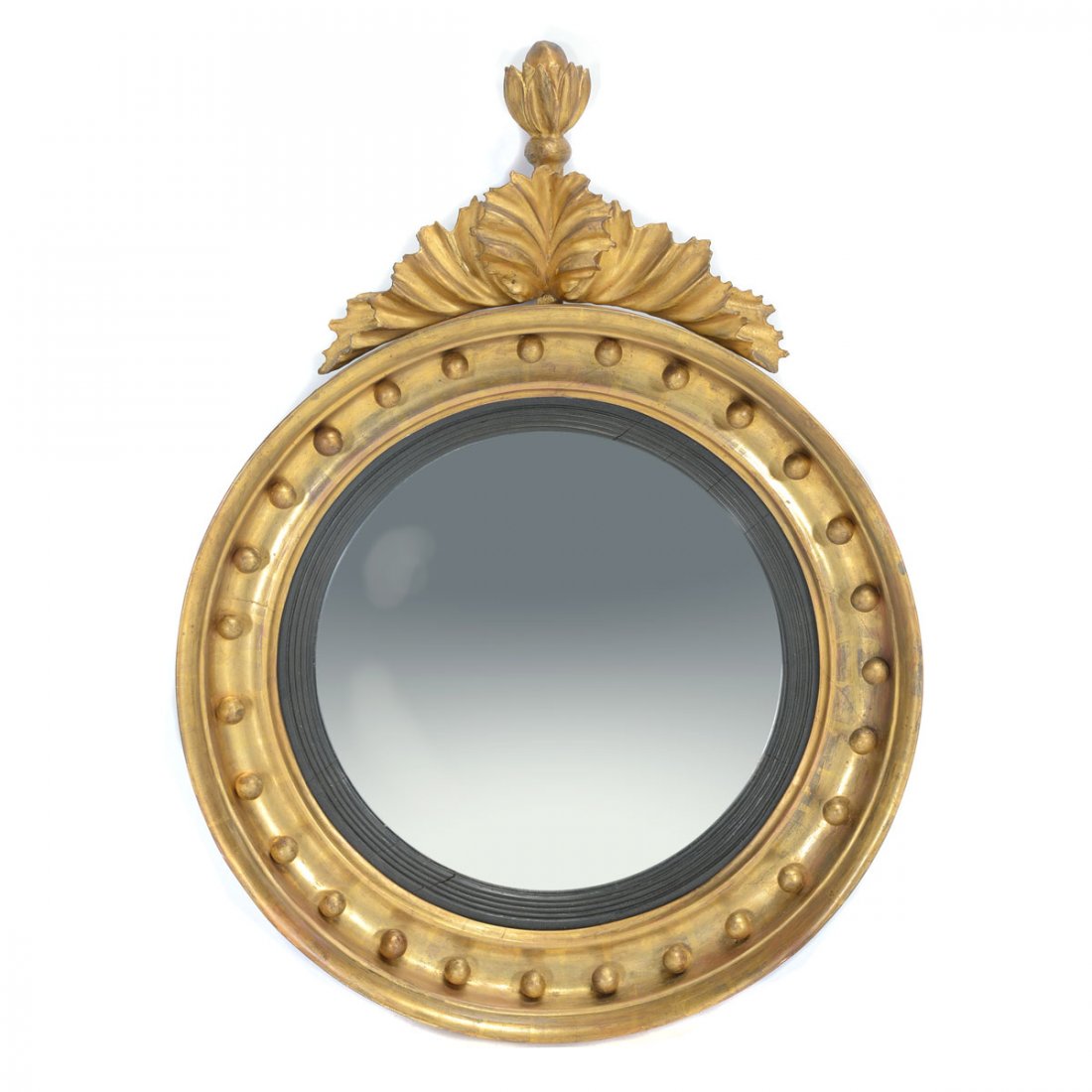 Regency Giltwood Convex Mirror, Early 19th Century (1 of 4)