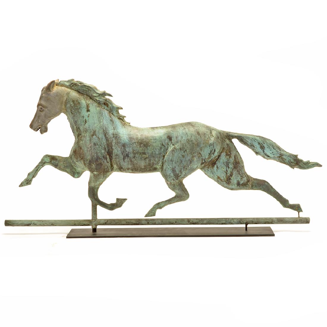 American Patinated Metal Horse Weathervane (1 of 6)