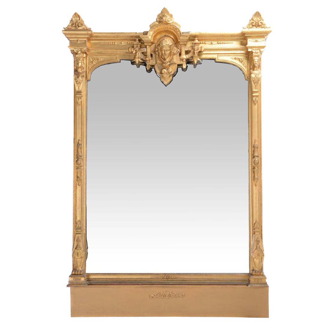 Massive Renaissance Revival Gilt Framed Pier Mirror (1 of 5)