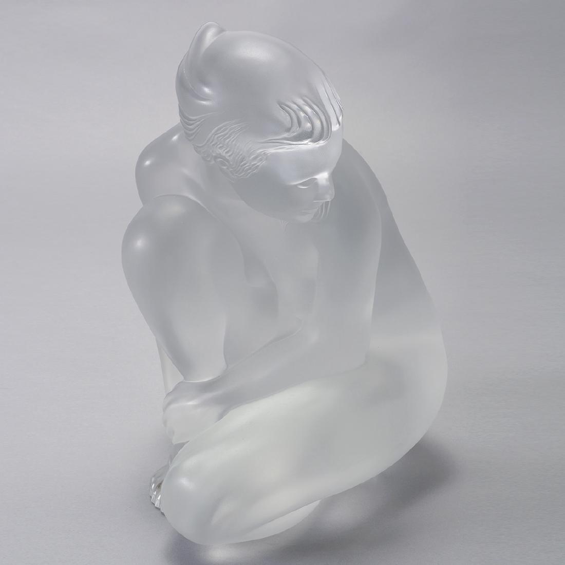 Lalique "Venus Nude" Crystal Sculpture: Lalique "Venus Nude" Crystal Sculpture {Dimensions 13 5/8 x 9 1/2 x 11 inches}