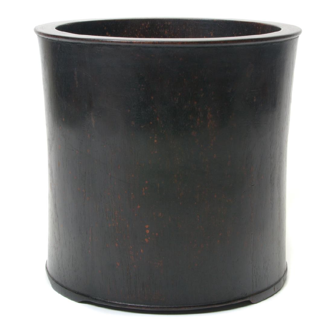Large Hardwood Brush Pot (1 of 4)