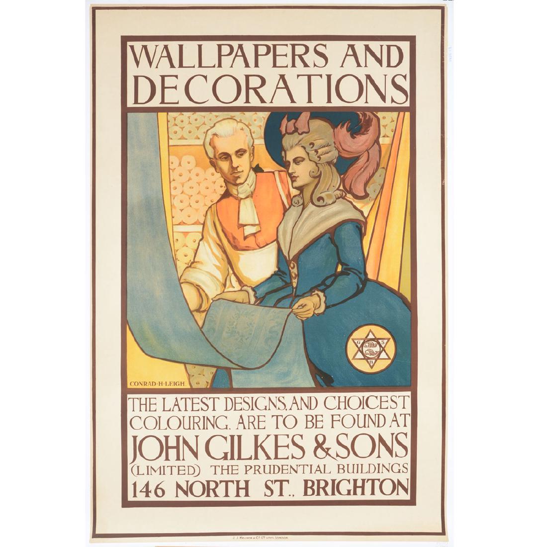 After Conrad H. Leigh "Wallpaper" lithograph Ad poster (1 of 5)