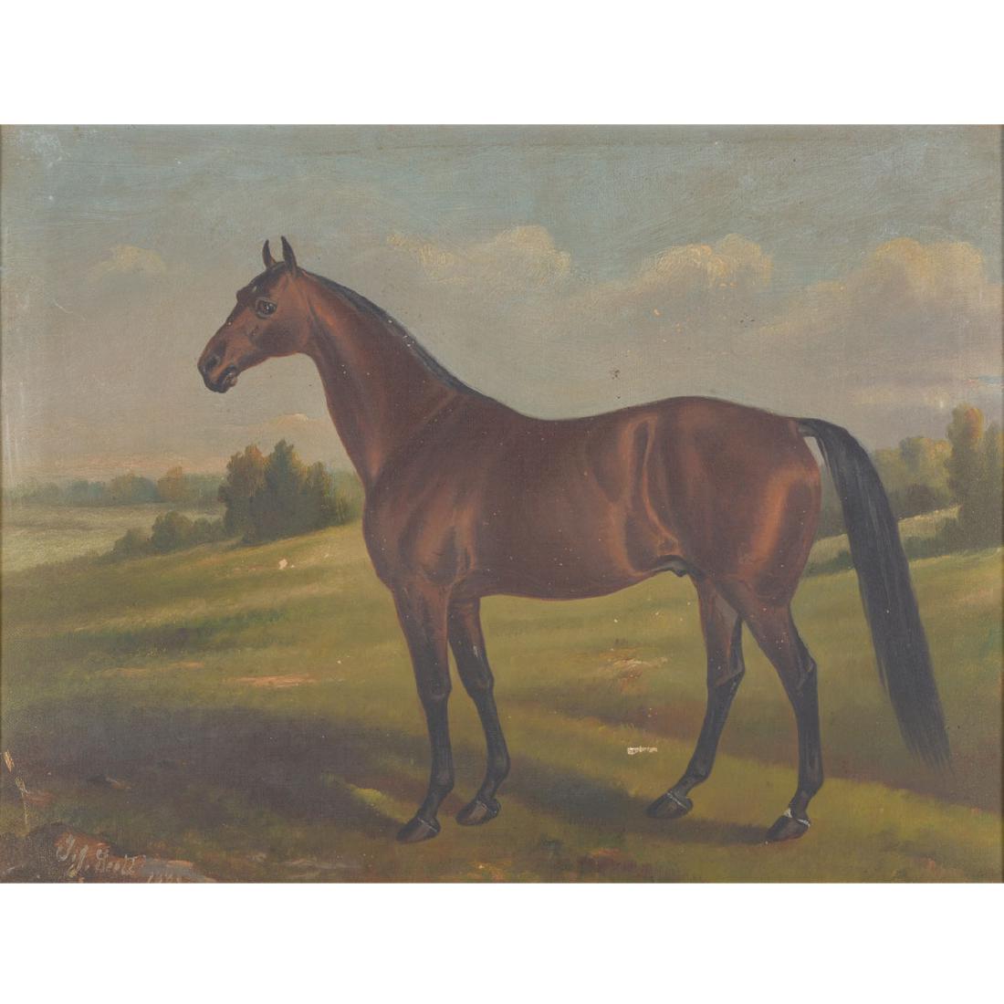 19th C. portrait "Electioneer" Leland Stanford's Horse