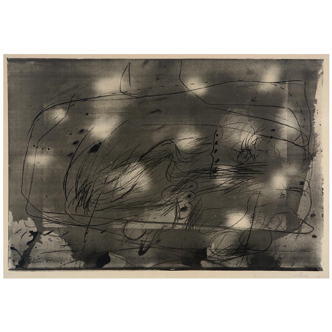 Antoni Tâ€¡pies "Untitled" lithograph, Spanish Art (1 of 6)