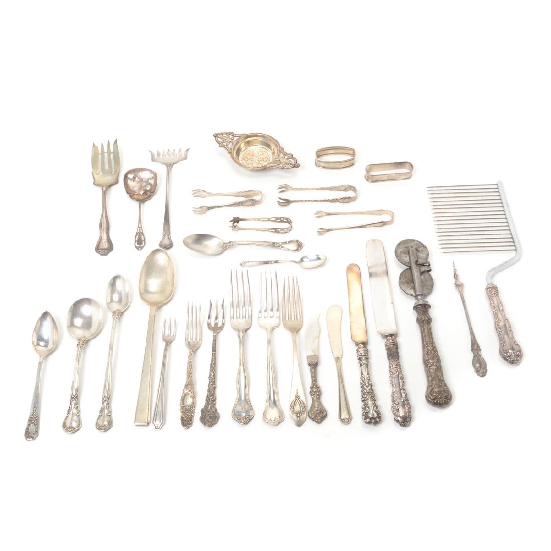 Collection of Assorted Sterling Flatware and Table (1 of 9)