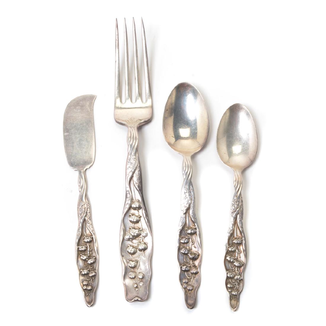 Whiting "Lily of the Valley" Sterling Partial Flatware (1 of 5)