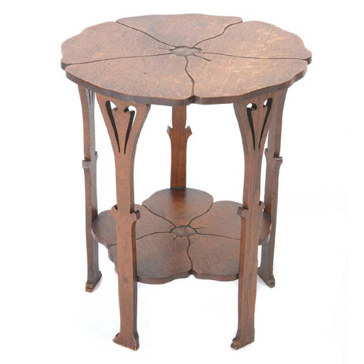 Rare Stickley Poppy Oak Tabouret Table, Circa 1900 Oct 07, 2017