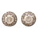 Pair of Diamond, 14k White Gold Stud Earrings.