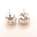 Pair of Diamond, 14k White Gold Stud Earrings. - 4