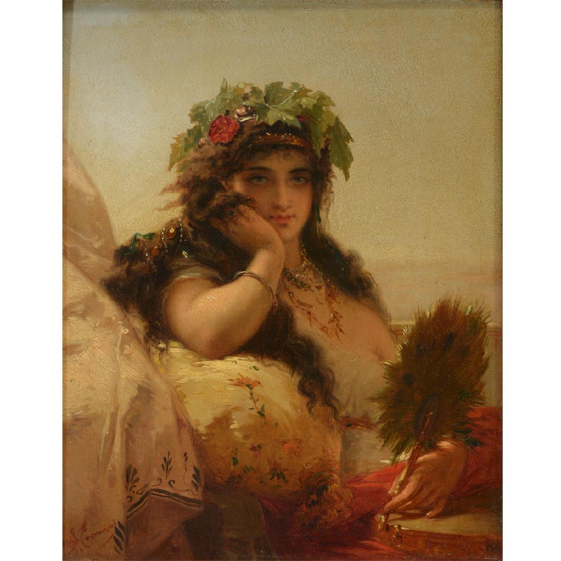 Pierre Olivier Joseph Coomans "Italia" oil on panel (1 of 5)