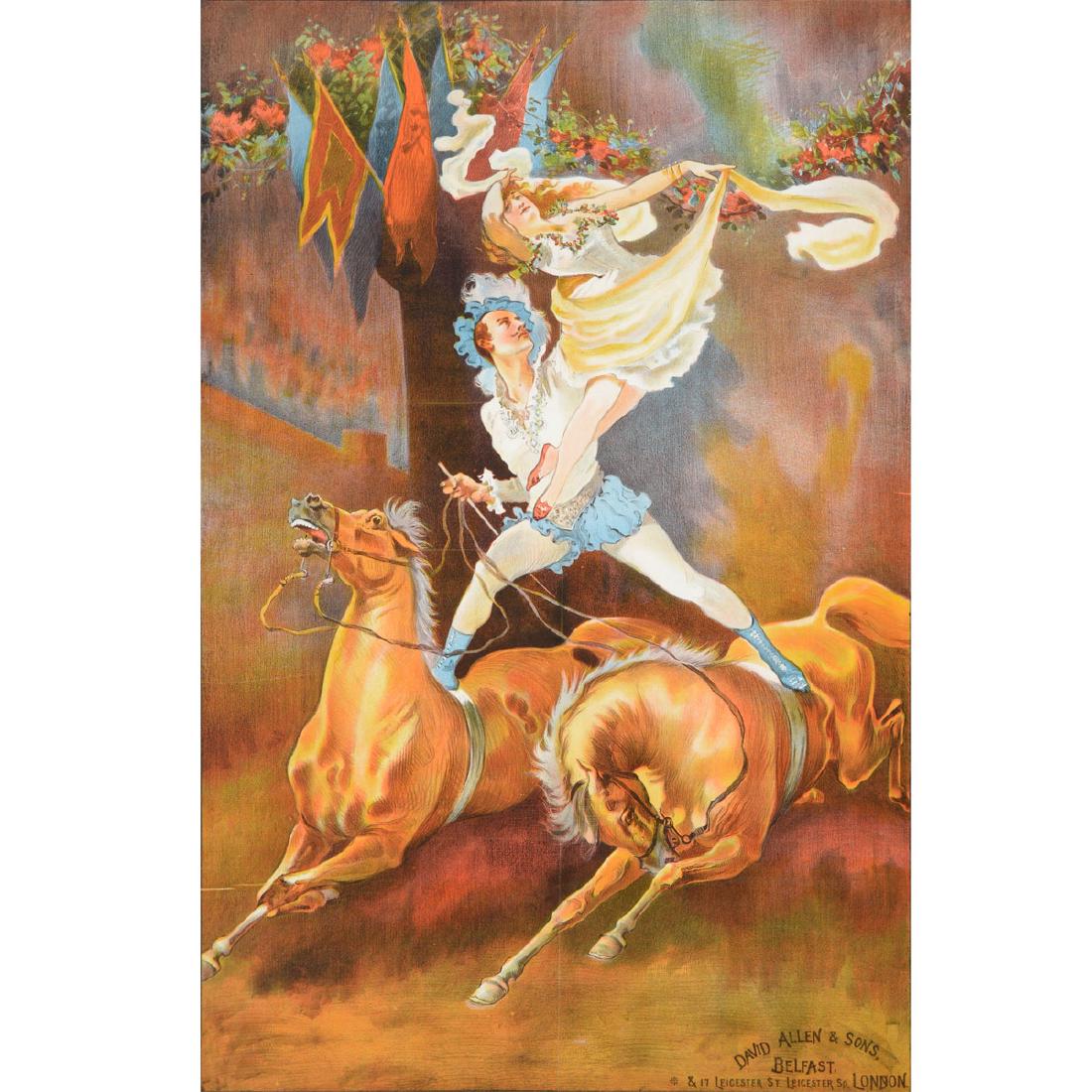 David Allen & Sons "Circus Performers" lithograph (1 of 5)