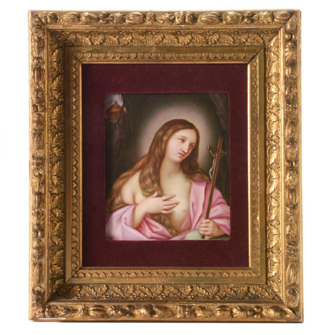 KPM Porcelain Plaque of Penitent Magdelena (1 of 5)